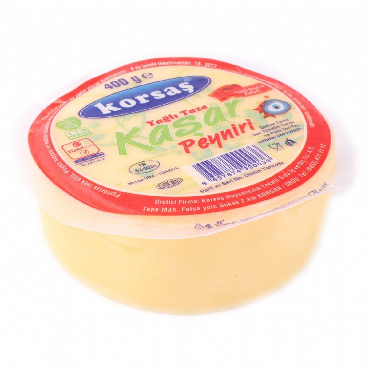 Korsaş Kaşar Peyniri 400 Gr