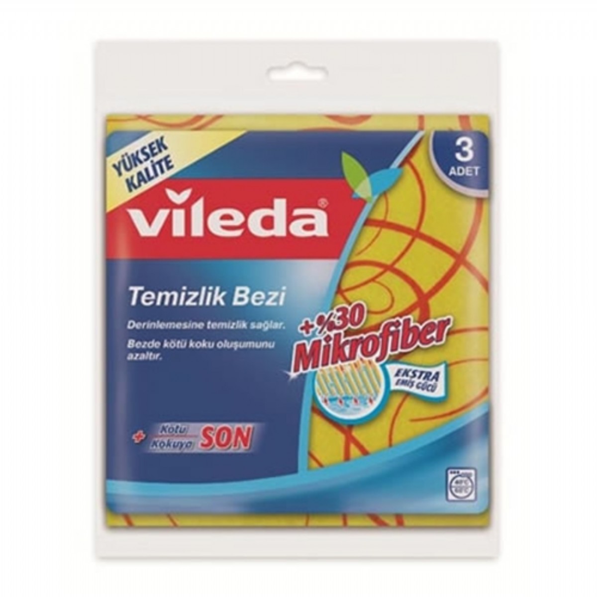 Vileda %30 Mikrofiberli Temizlik Bezi 3'lü