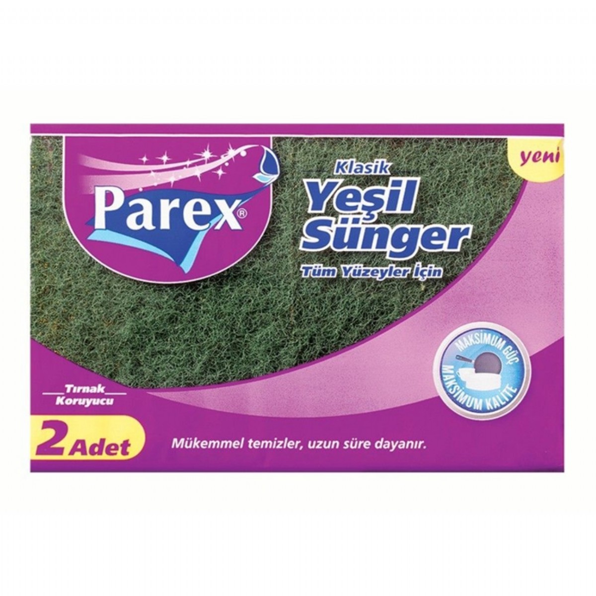 Parex Sünger 2'li Oluklu Yeşil