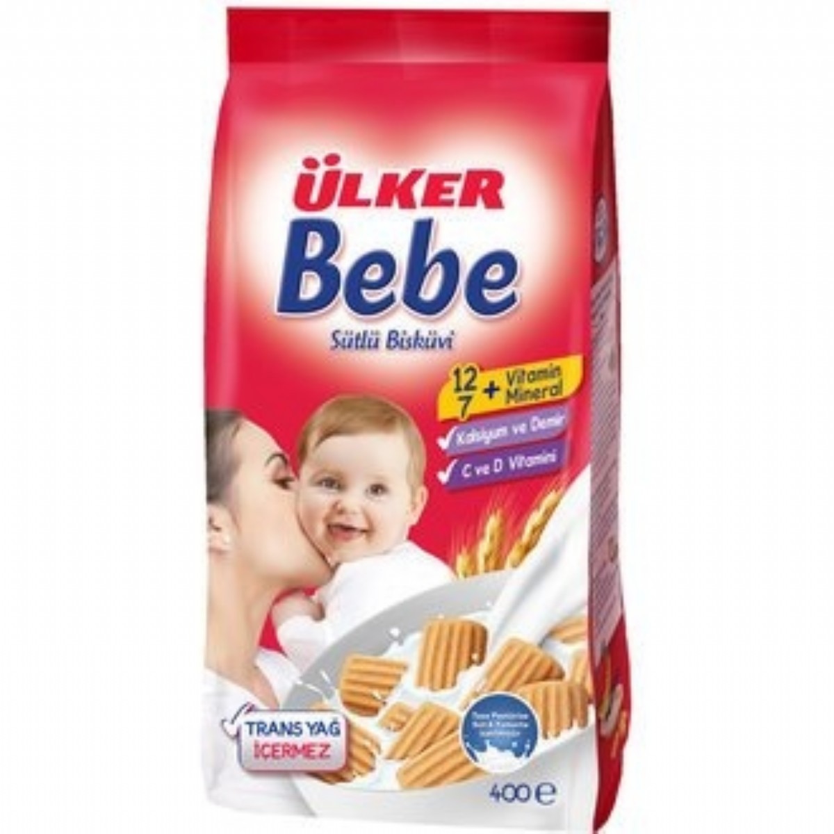 Ülker Bebe Sütlü Bisküvi Poşet 400 Gr