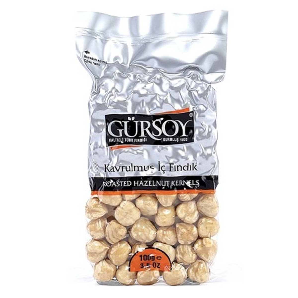 Gürsoy Kavrulmuş İç Fındık Vakumlu 100 gr