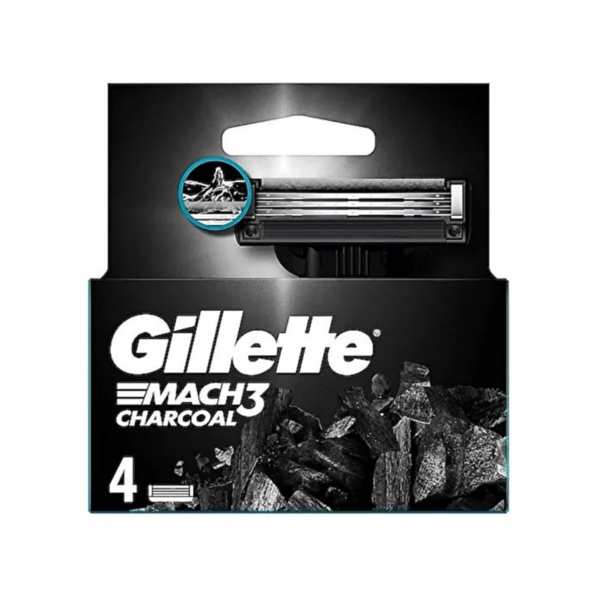 Gillette Mach3 Choacoal Tıraş Bıçak 4'lü