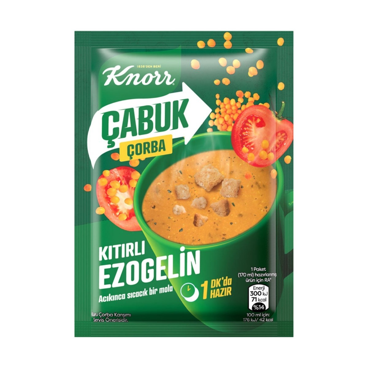 Knorr Çabuk Çorba Kıtırlı Ezogelin 22 Gr