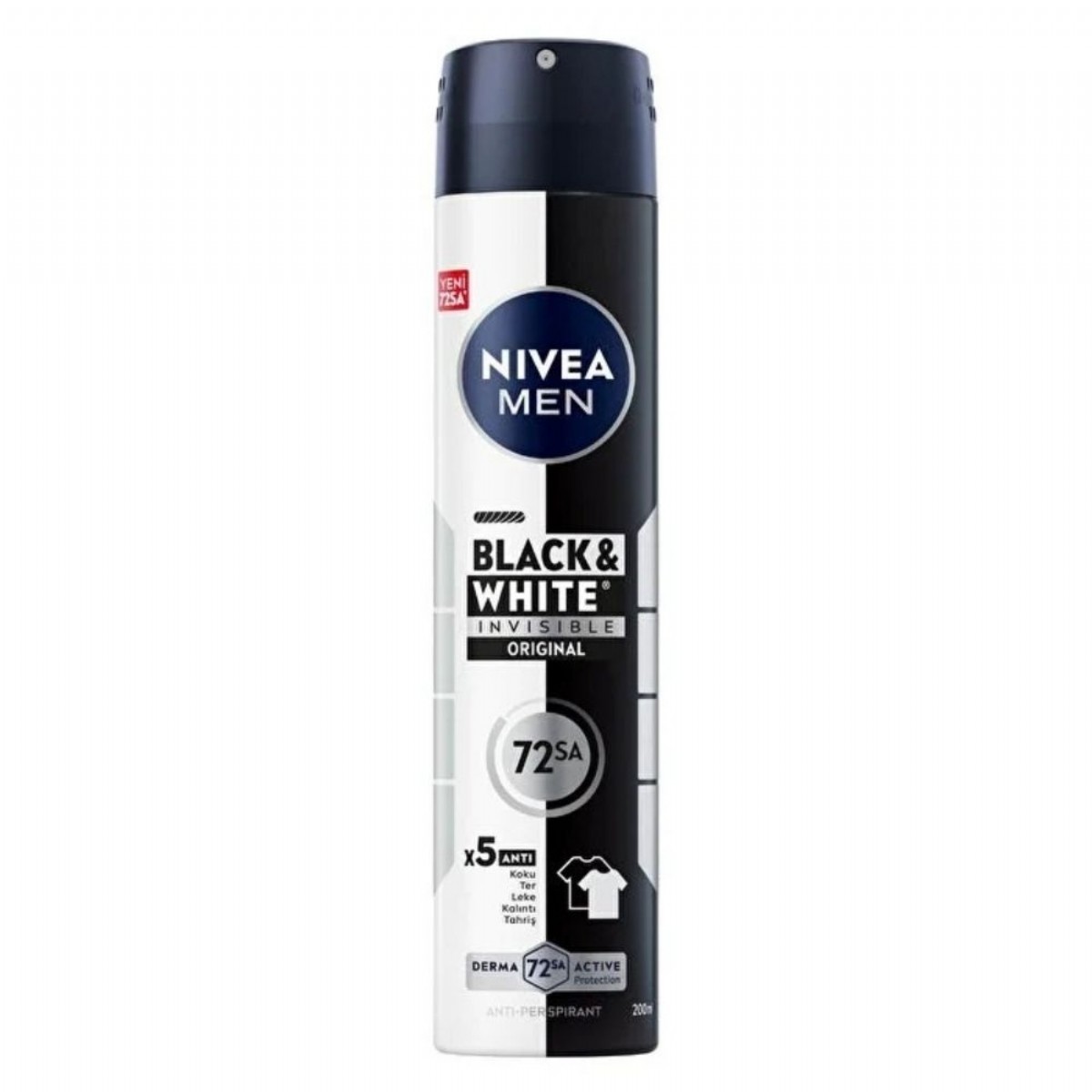 Nivea Men Erkek Sprey Deodorant Black&White Invisible Original 200 Ml