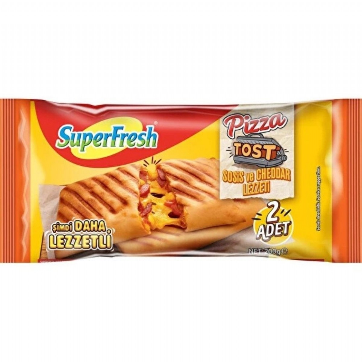 Superfresh Pizza Tost 200 Gr Chedarlı