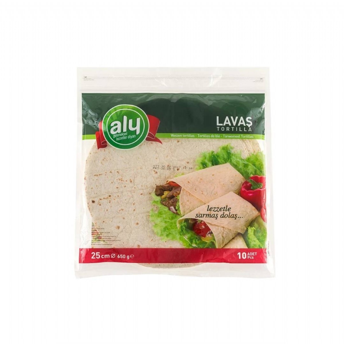 Tortilla Lavaş 10'lu 650 Gr (25 Cm)