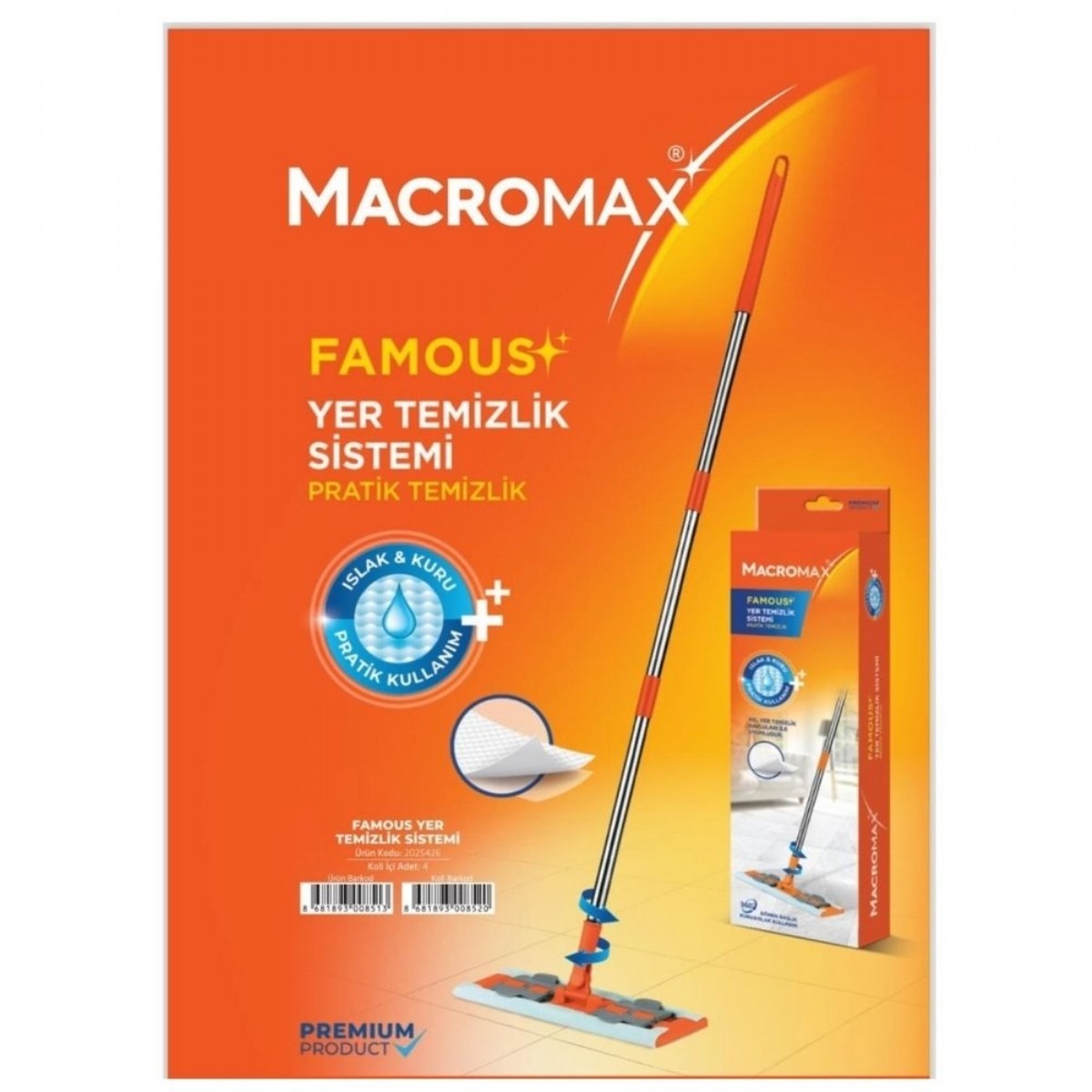 Macromax Yer Temizlik Seti Famous