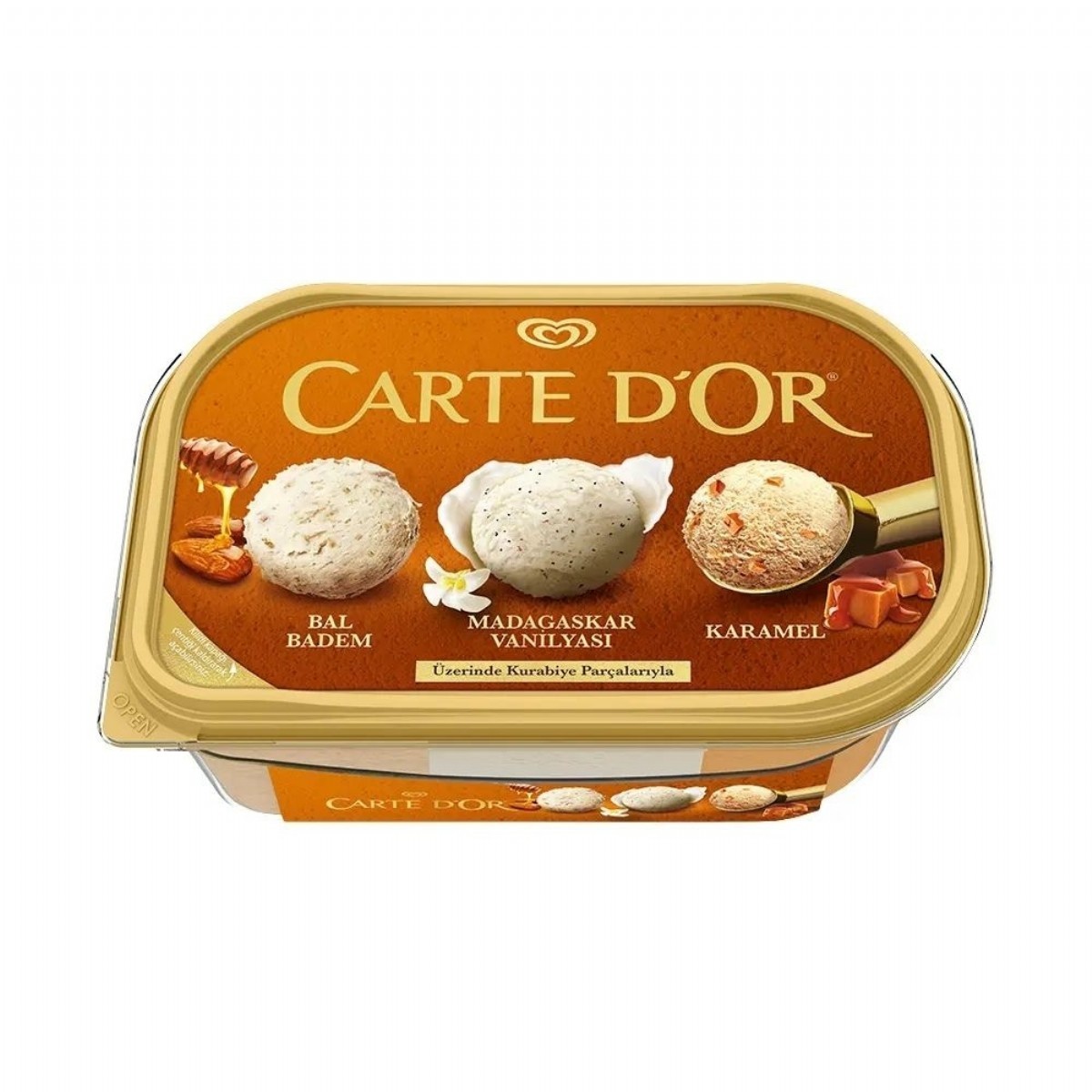 Algida Cartedor Bal Badem Madagaskar Vanilyası 850 Ml Karamel