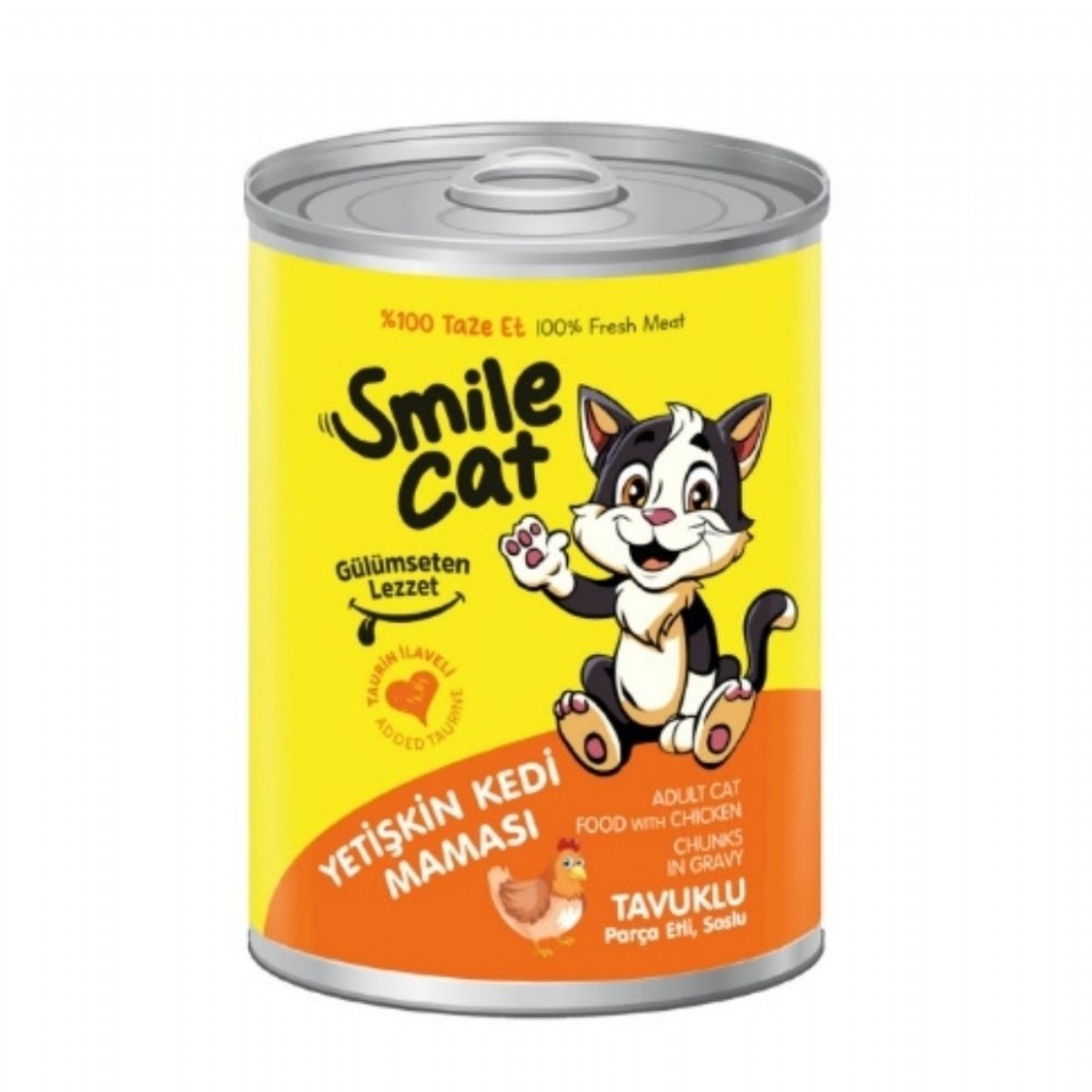 Smile Cat Konserve 400 Gr Yetişkin Kedi Tavuklu Mama