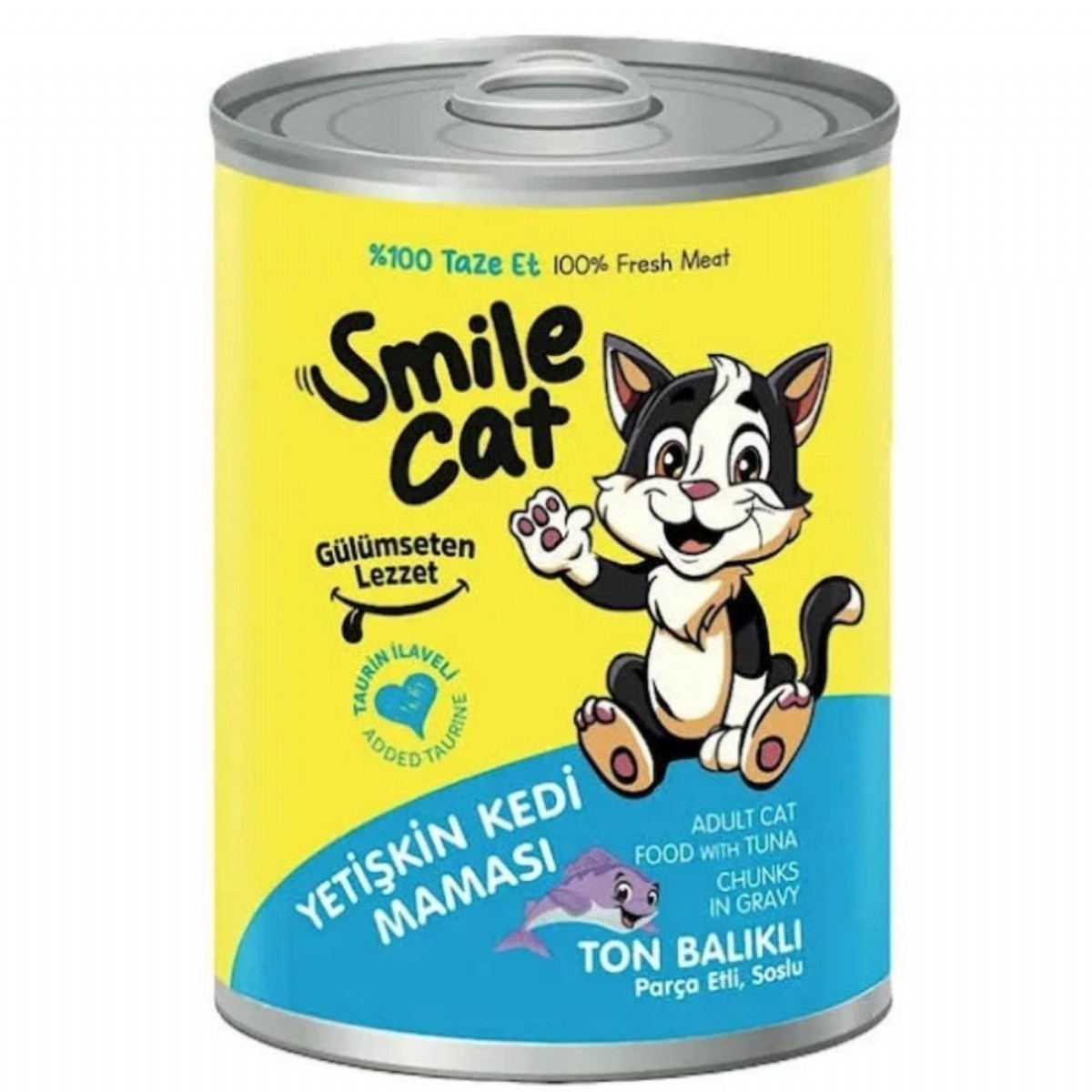 Smile Cat Konserve 400 Gr Yetişkin Kedi Ton Balıklı Mama