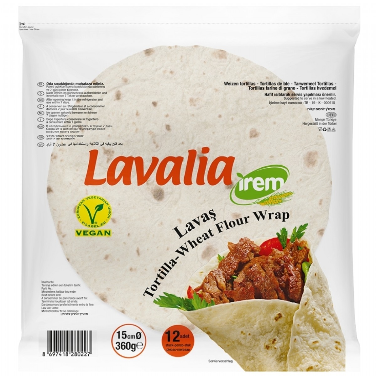 İrem Lavaş 15 Cm 12'li 360 G