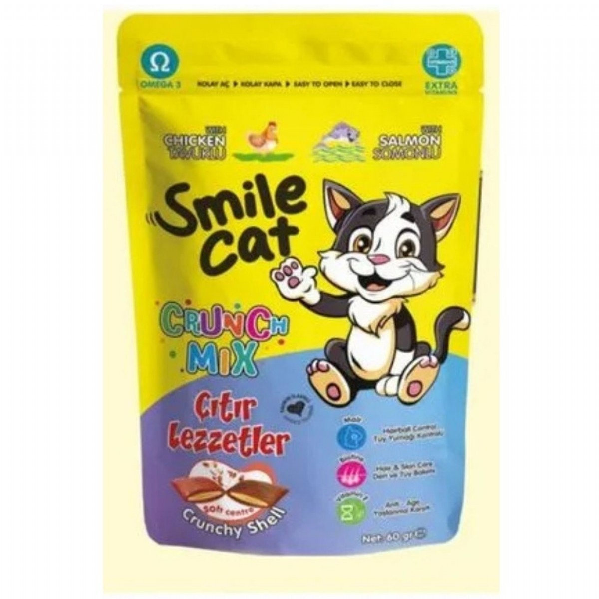 Smile Cat Crunch Mix 60 Gr Pelagos