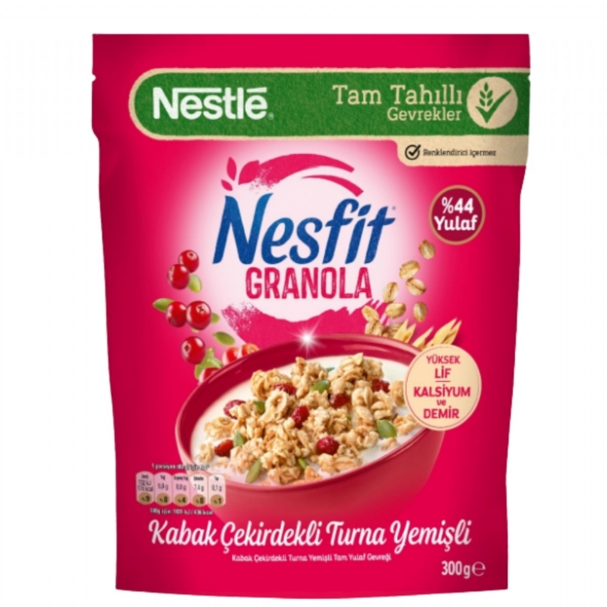 Nestle Nesfit Granola Kabak & Turna Yemişli 300 G