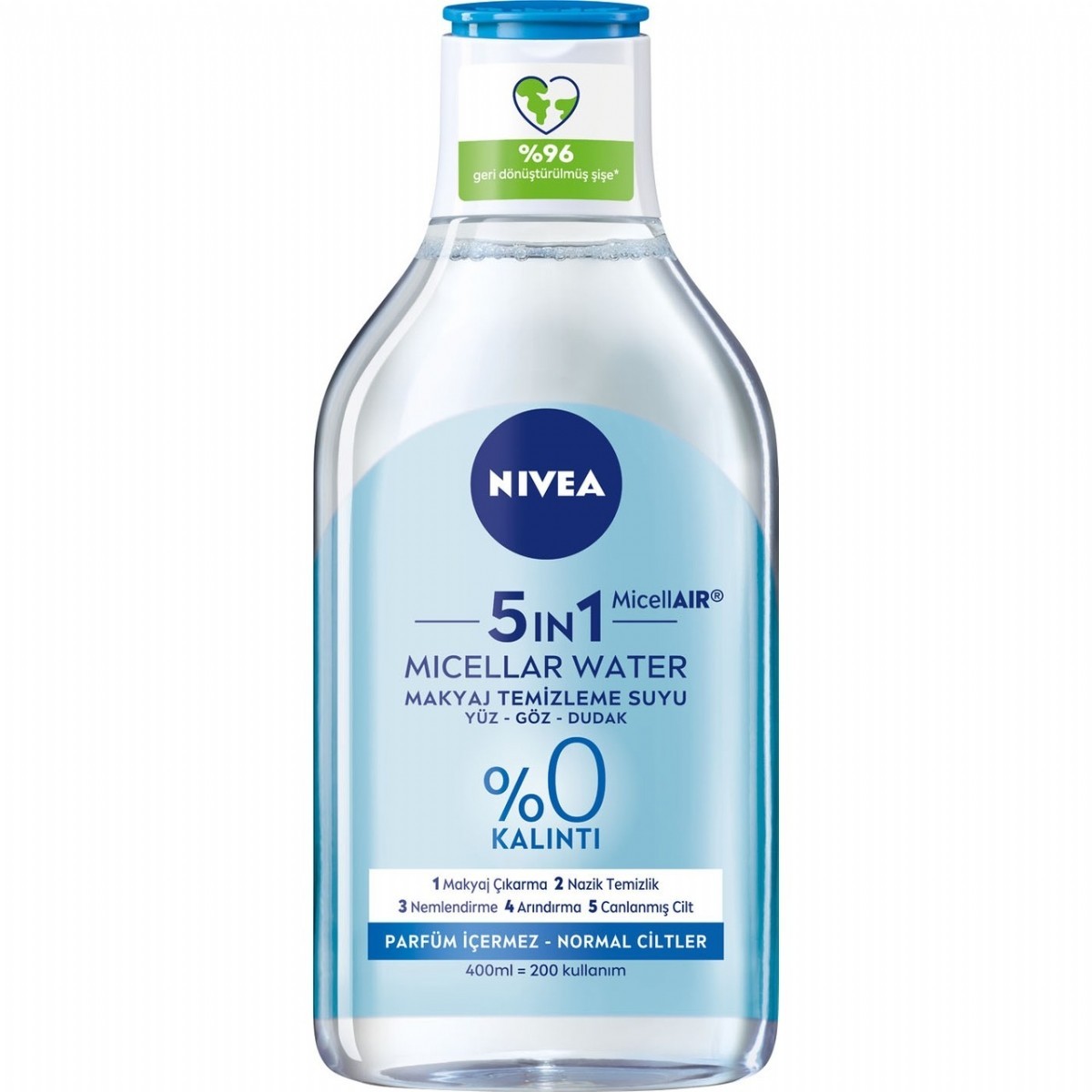Nivea Micellar Normal Cilt Makyaj Temizleme Suyu 400 Ml