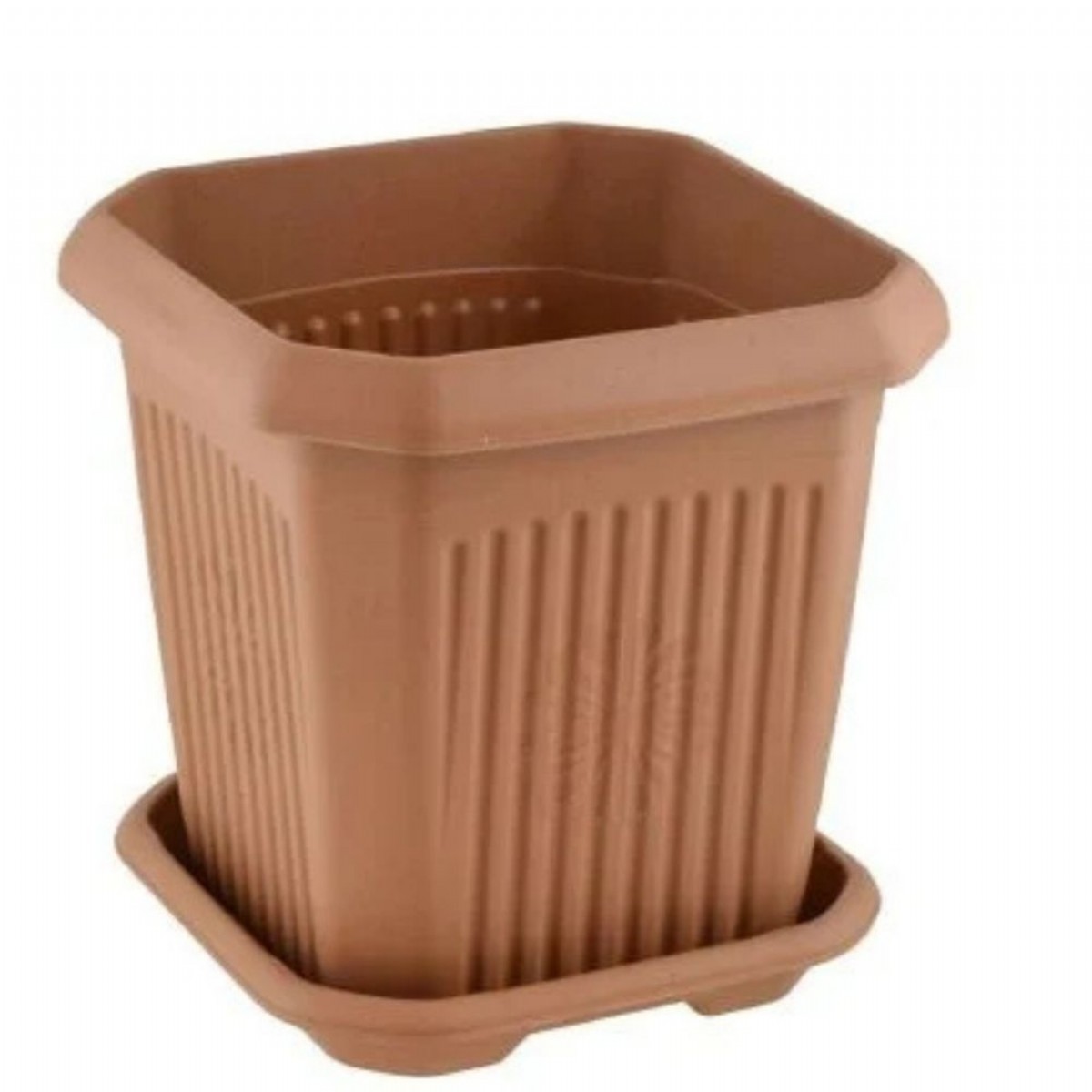 Oz Hak Plastik Kare Saksı No:4 HP124
