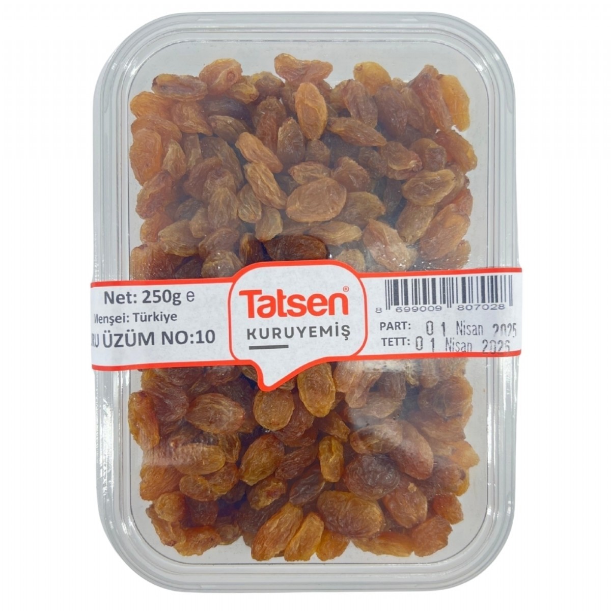Tatsen Kuru Yemiş Kuru Üzüm No:10 250 G PVC