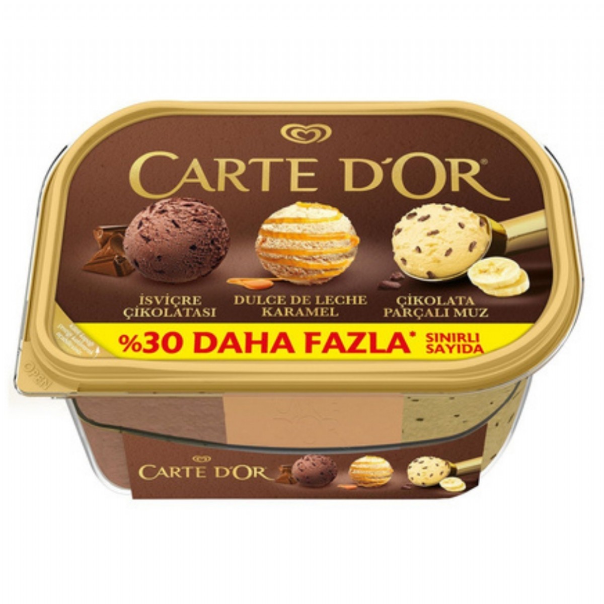 Algida Carte Dor Classic 1105 Ml İsviçre Çikolatası Karamel Çikolata Parçaçıklı Muzlu