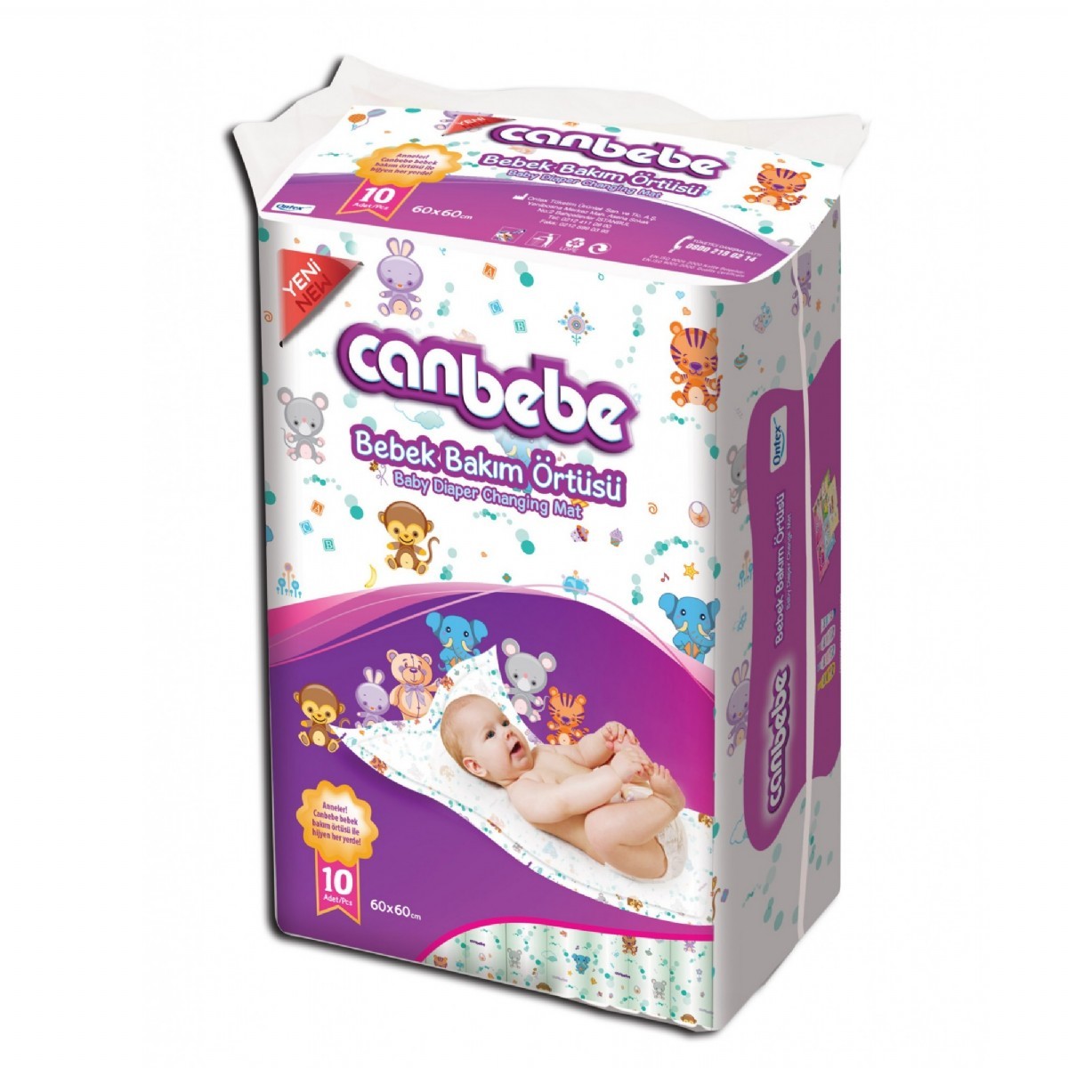 Canbebe Bebek Bakım Örtüsü 10'lu