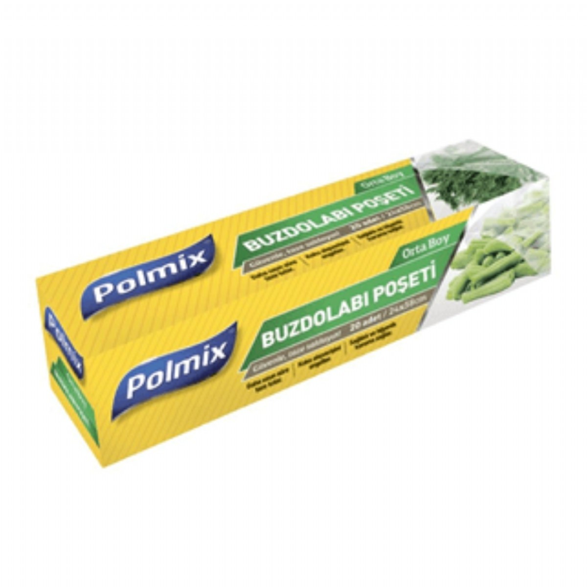 Polmix Buzdolabı Poşeti 20'li Orta Boy P602 34x38 Cm