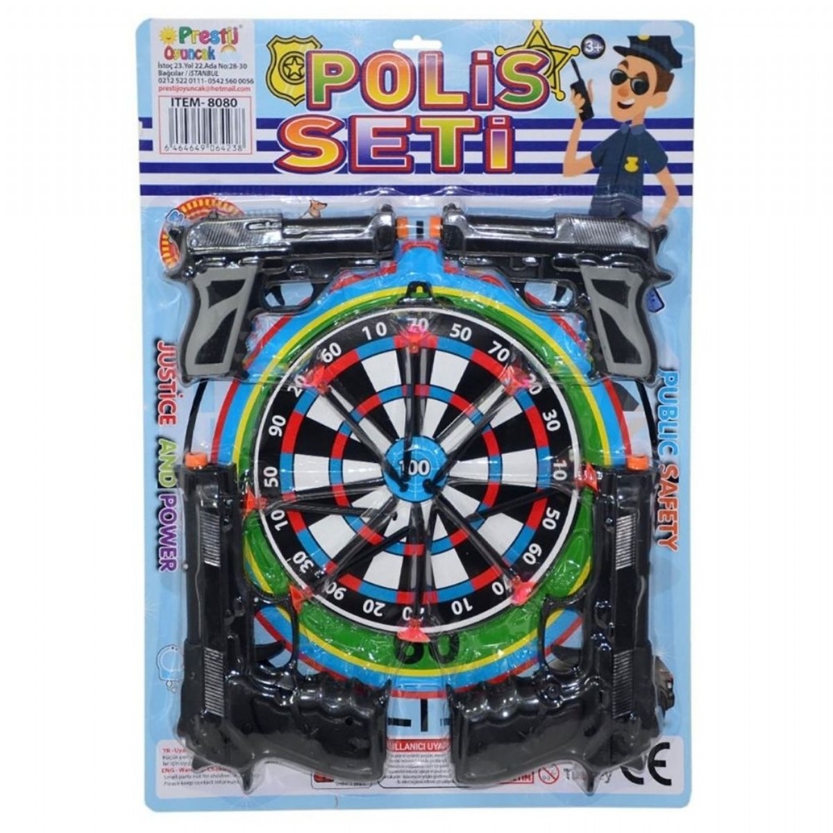 Prestij FAB8080 Polis Seti 4'lü Silah Kartela 700126
