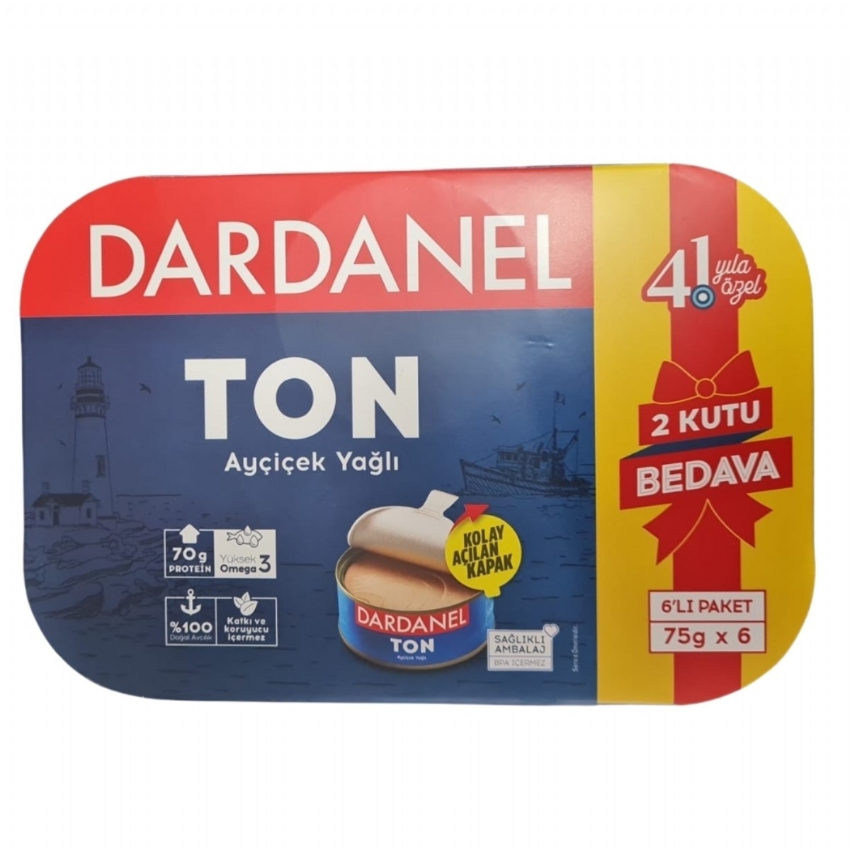 Dardanel Ayçiçek Yağlı 6'lı Hediyeli 75GrX6