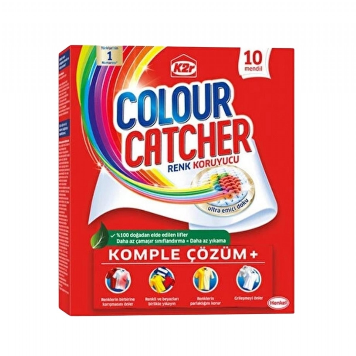 K2R Colour Catcher Renk Koruyucu Mendil 10lu Yeni