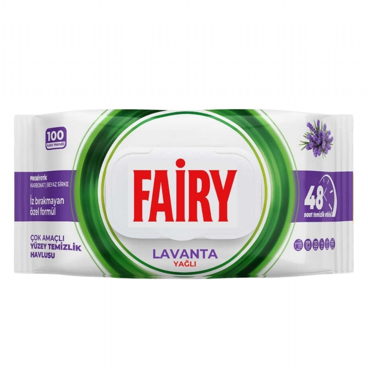 Fairy Yüzey Temizlik Mendili Lavanta Yağlı 100'lü