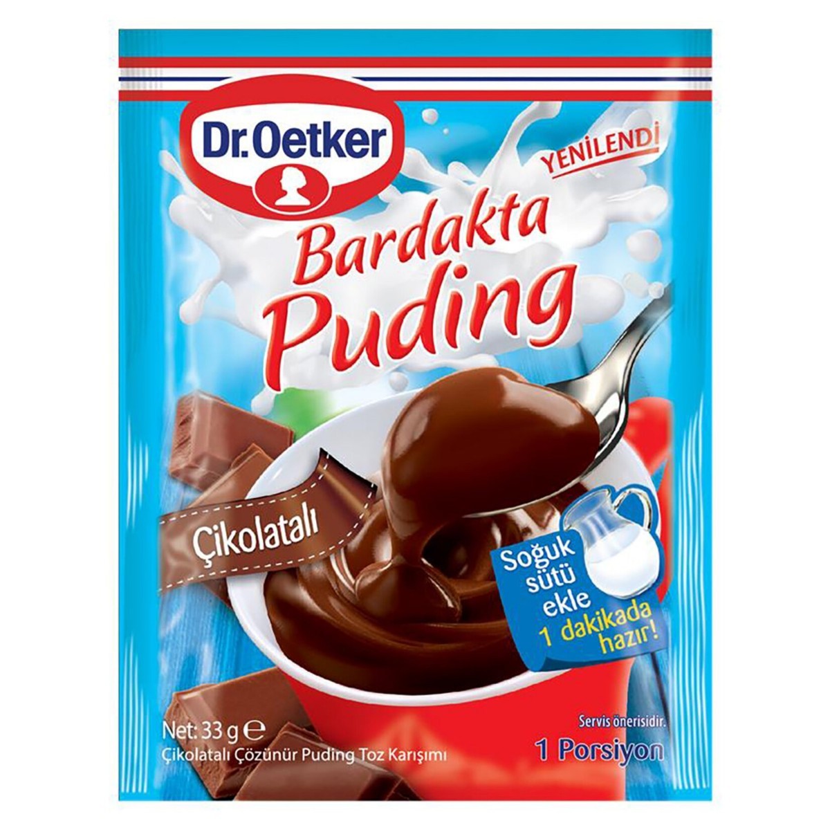 Dr.Oetker Bardak Puding 33 Gr Çikolatalı