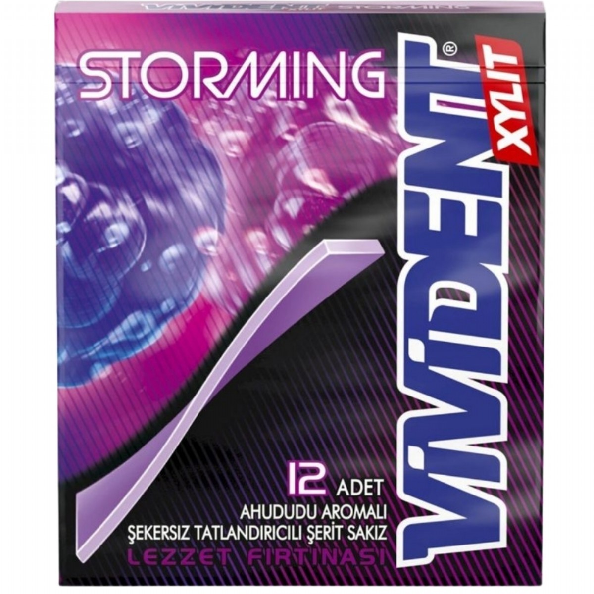 Vivident Storming Çilek Ahududu ve Frenk Üzümü Aromalı Sakız 33 G