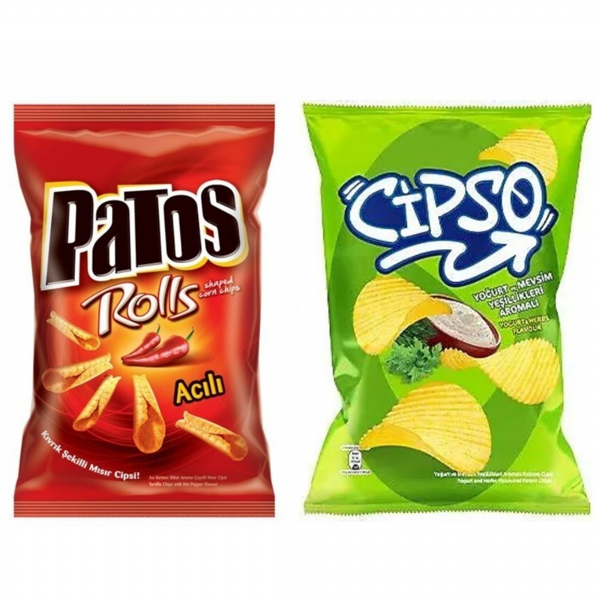 Cipso Yeşillikli 160 Gr +Patos Rols 195 Gr 2'li Set