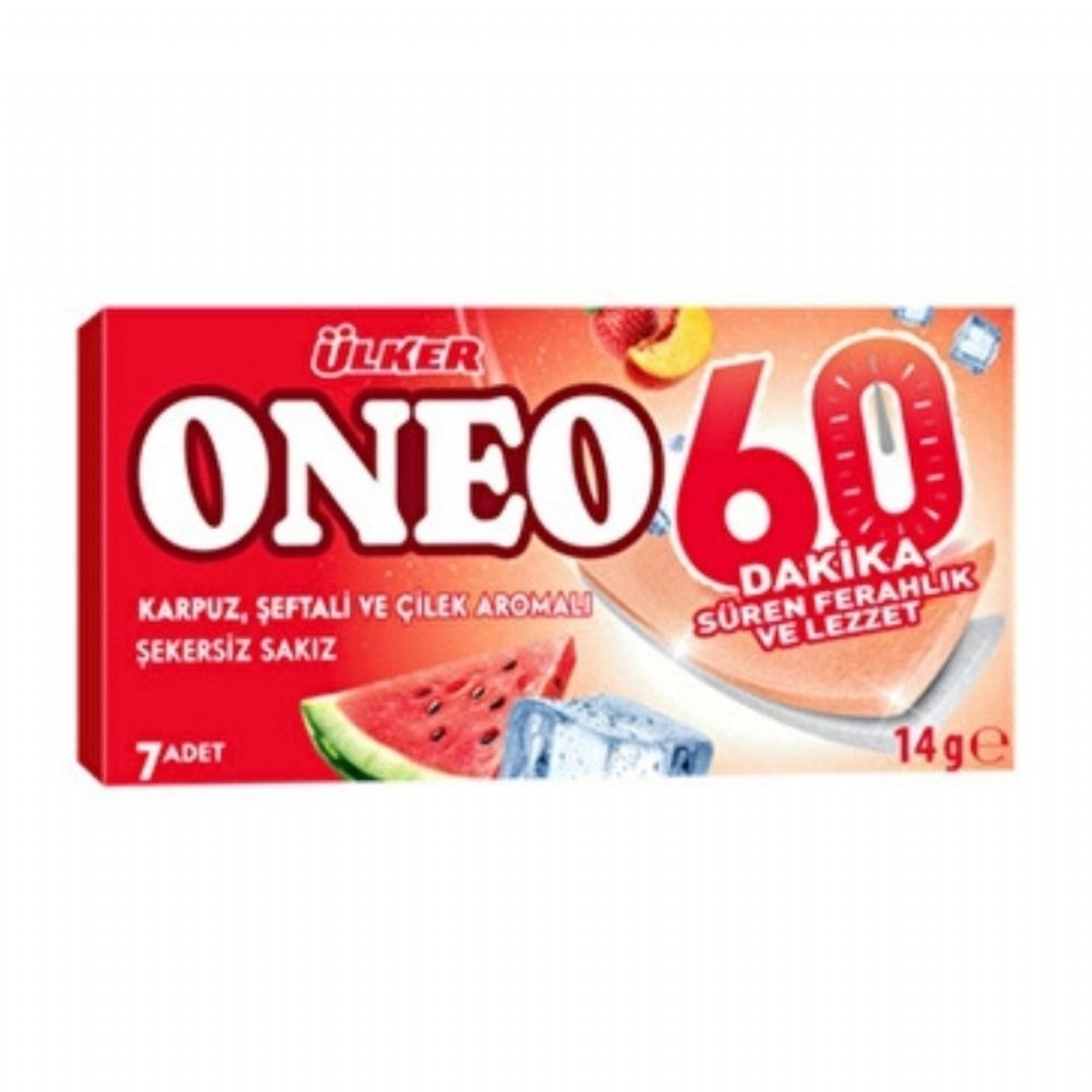 Ülker Oneo Slims 14Gr Karpuz/Şeftali/Çilek Aromalı Sakız