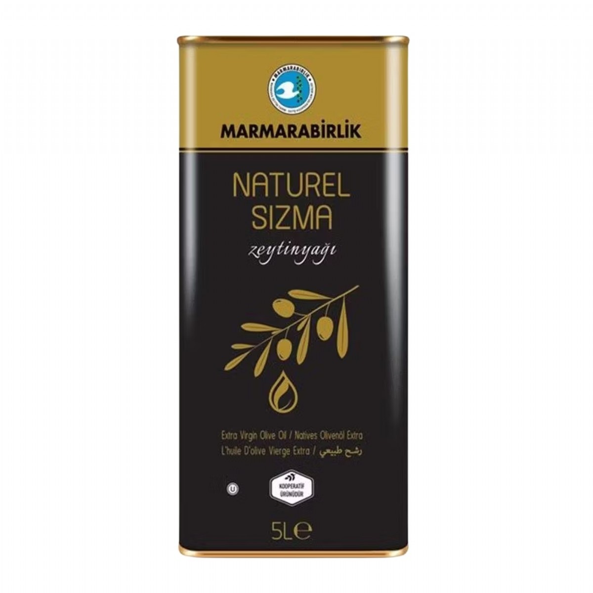 Marmara Birlik 5 lt Teneke Naturel Sızma Zeytinyağı