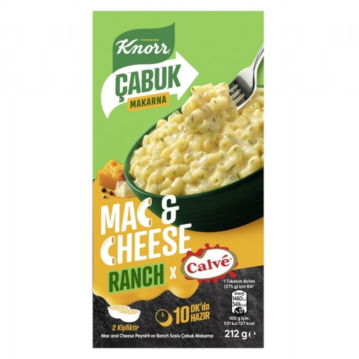 Knorr Çabuk Makarna Mac&Cheese Ranch 212 Gr