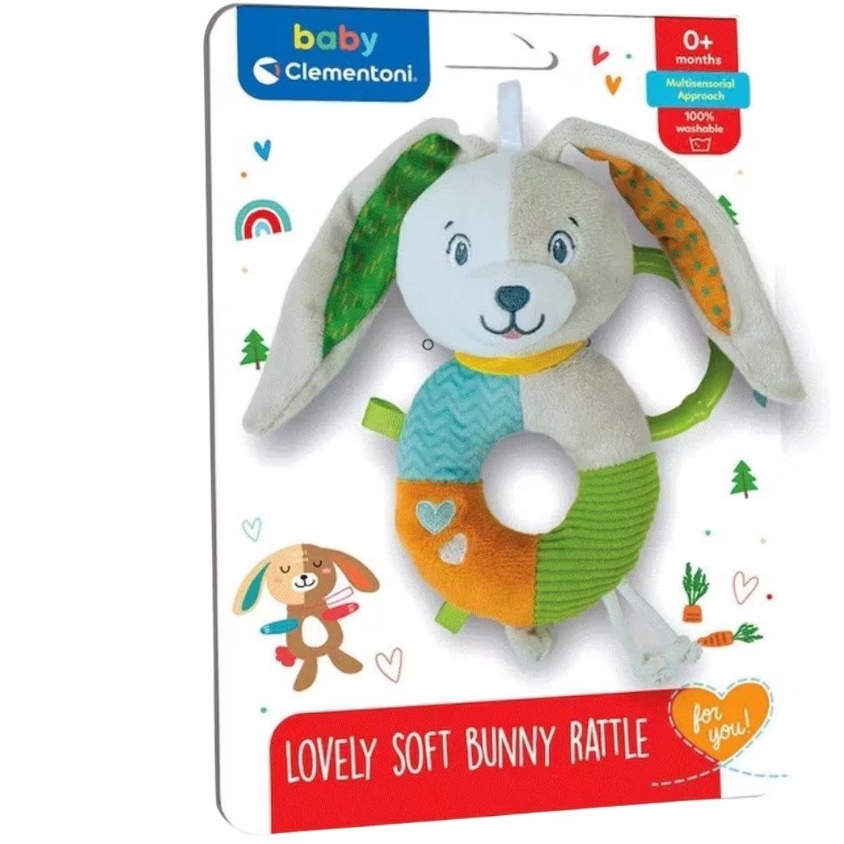 E 17787 17787 Baby Clementoni  Sevimli Tavşan Çıngırak