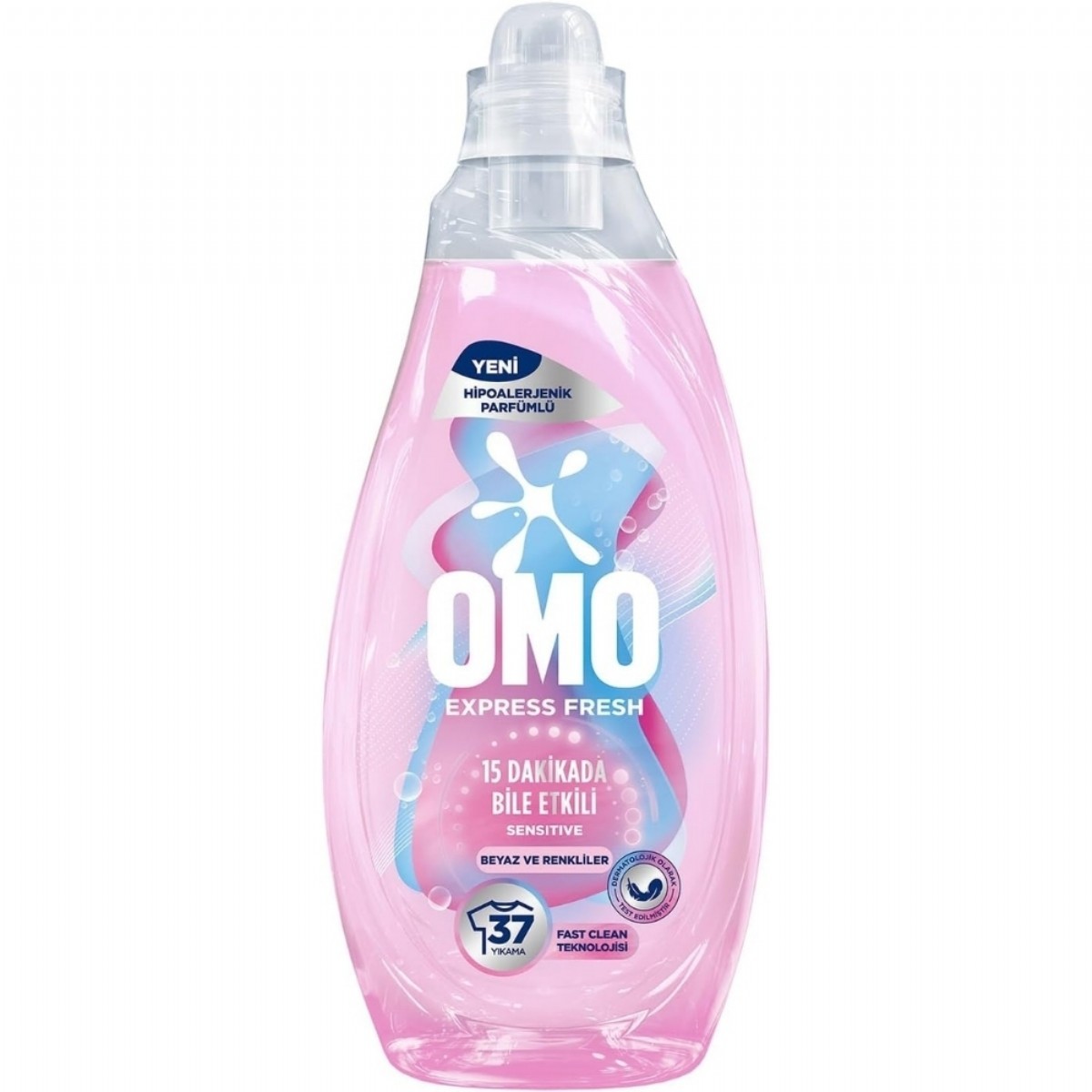 Omo Sıvı Express Fresh Beyaz & Renkli 1480 Ml