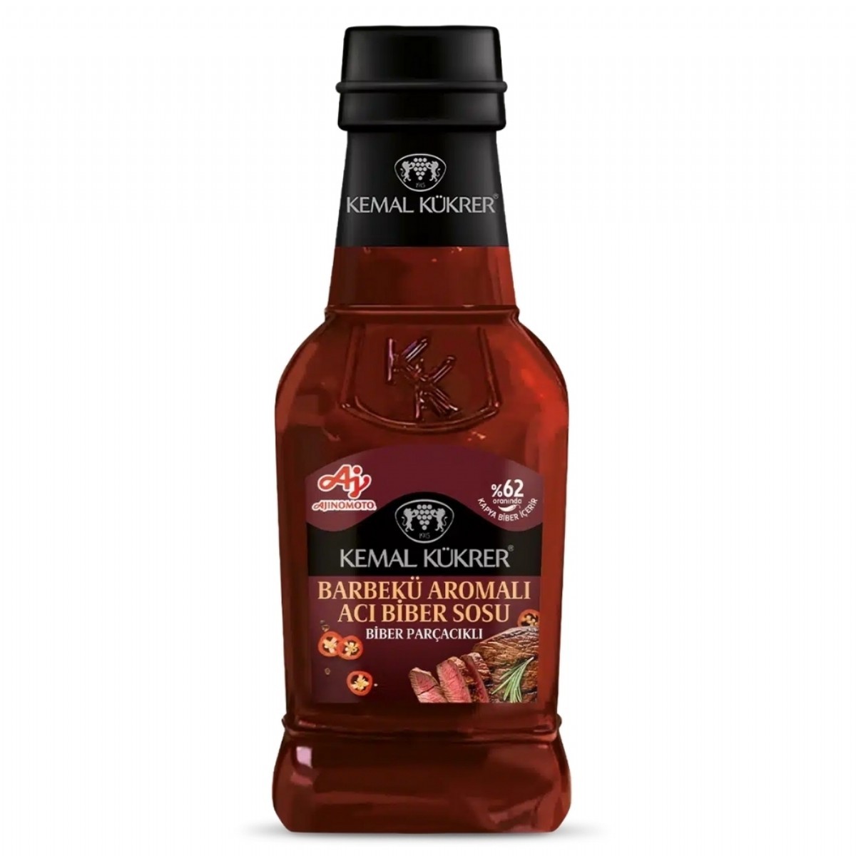 Kemal Kükrer Barbekü Aromalı Biber Parçacıklı Acı Biber Sosu 250ml
