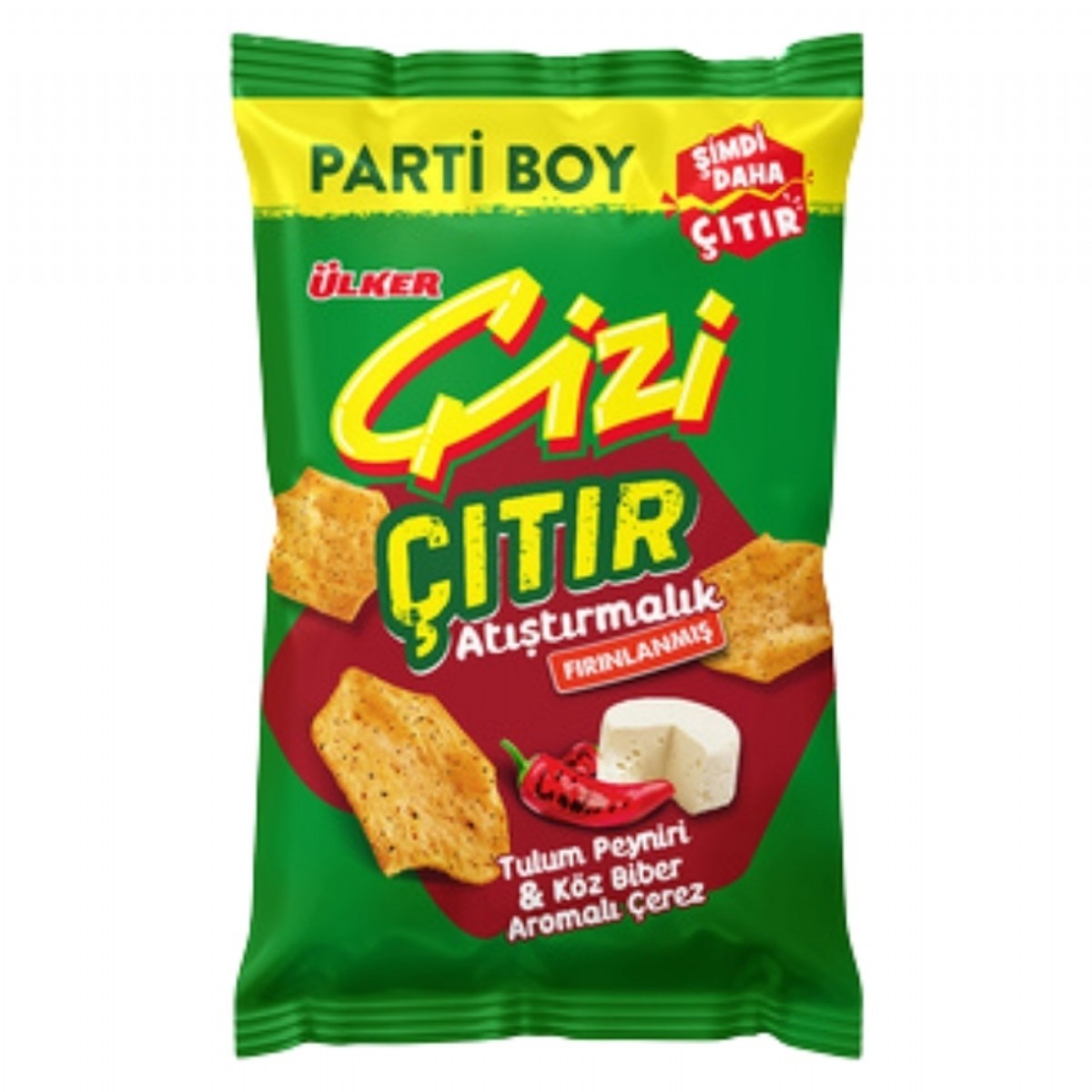 Ülker Çizi Çıtır Tulum Peyniri & Köz Biber Parti Boy 160 G
