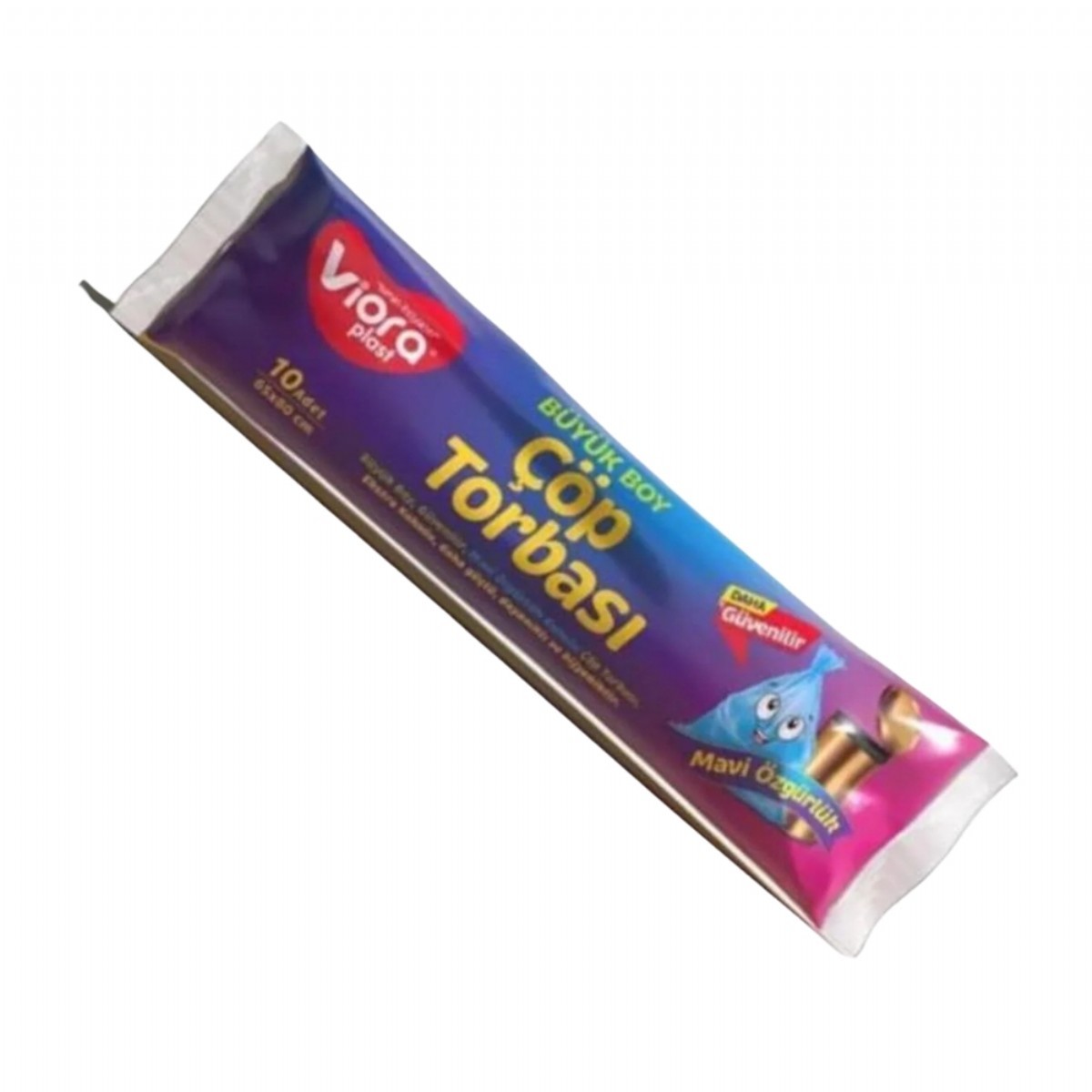 Viora Çöp Torbası Mavi Özgürlük Büyük Boy 65X80 Cm