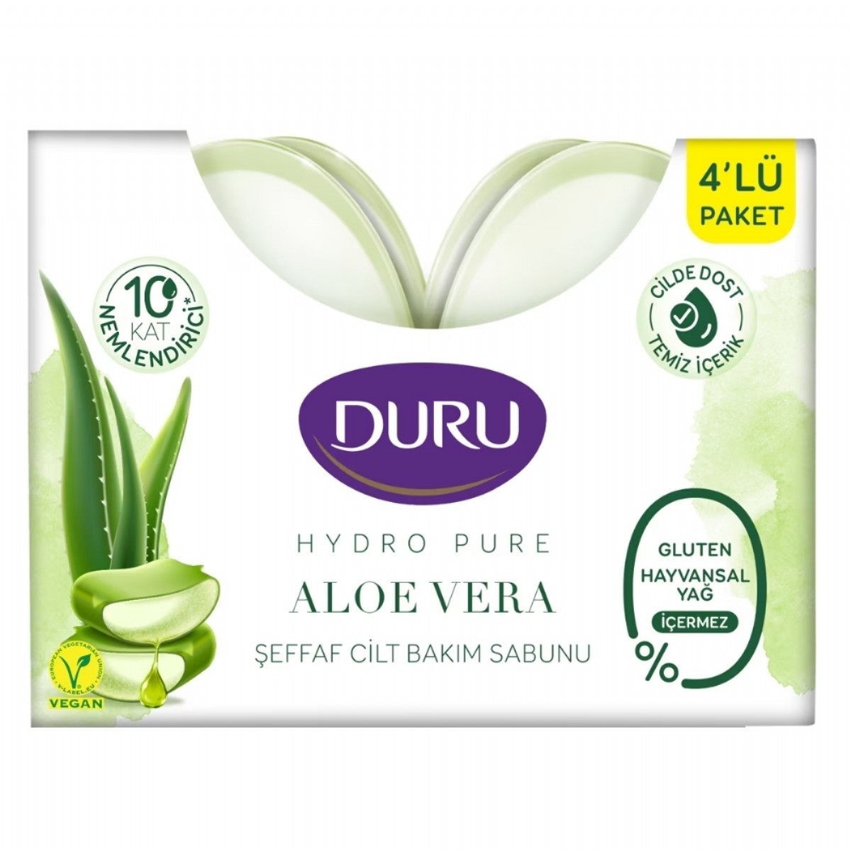 Duru Hydro Pure AloeVera 4x135 Gr Katı Sabun