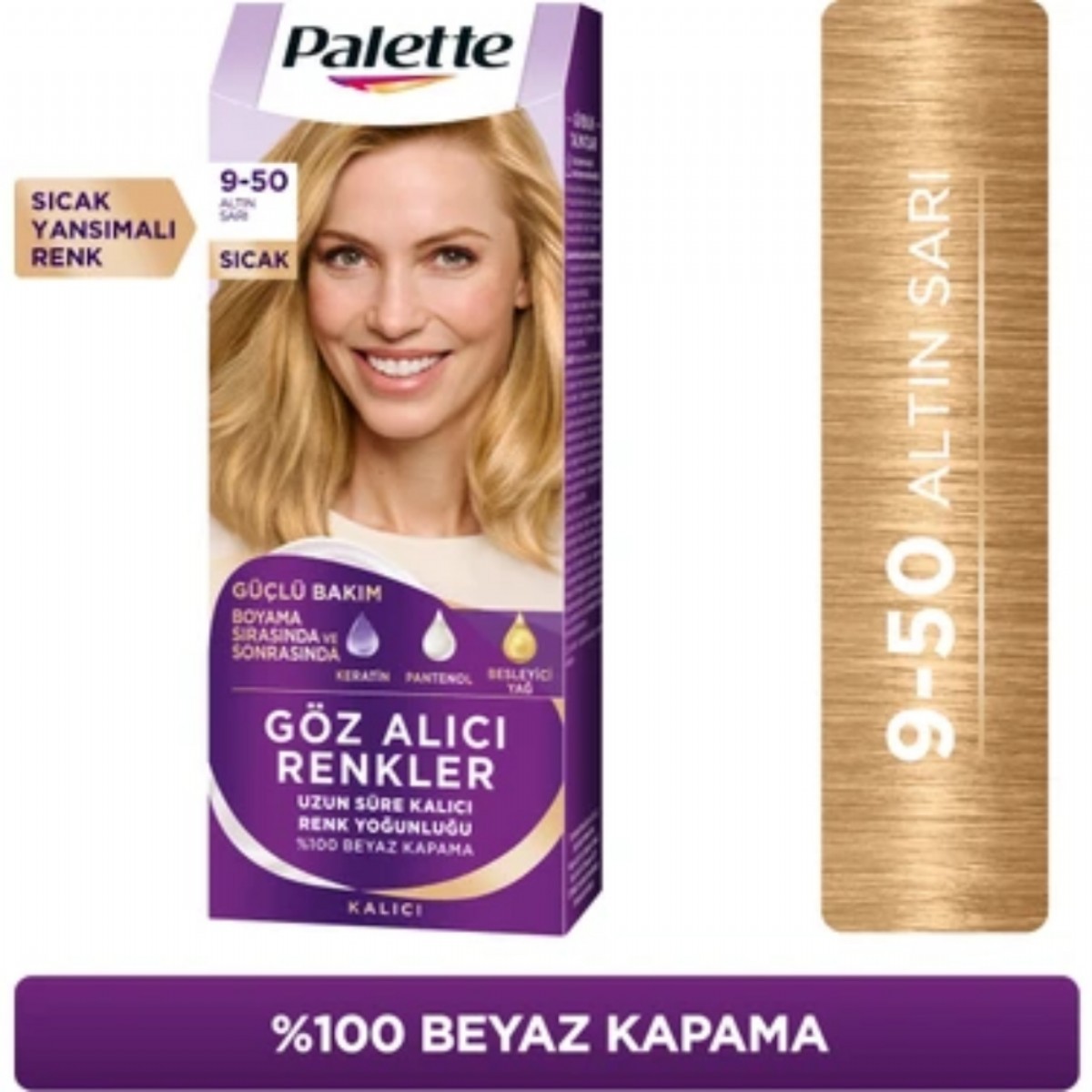 Palette Göz Alıcı Renkler 9/50 Altın Sarı