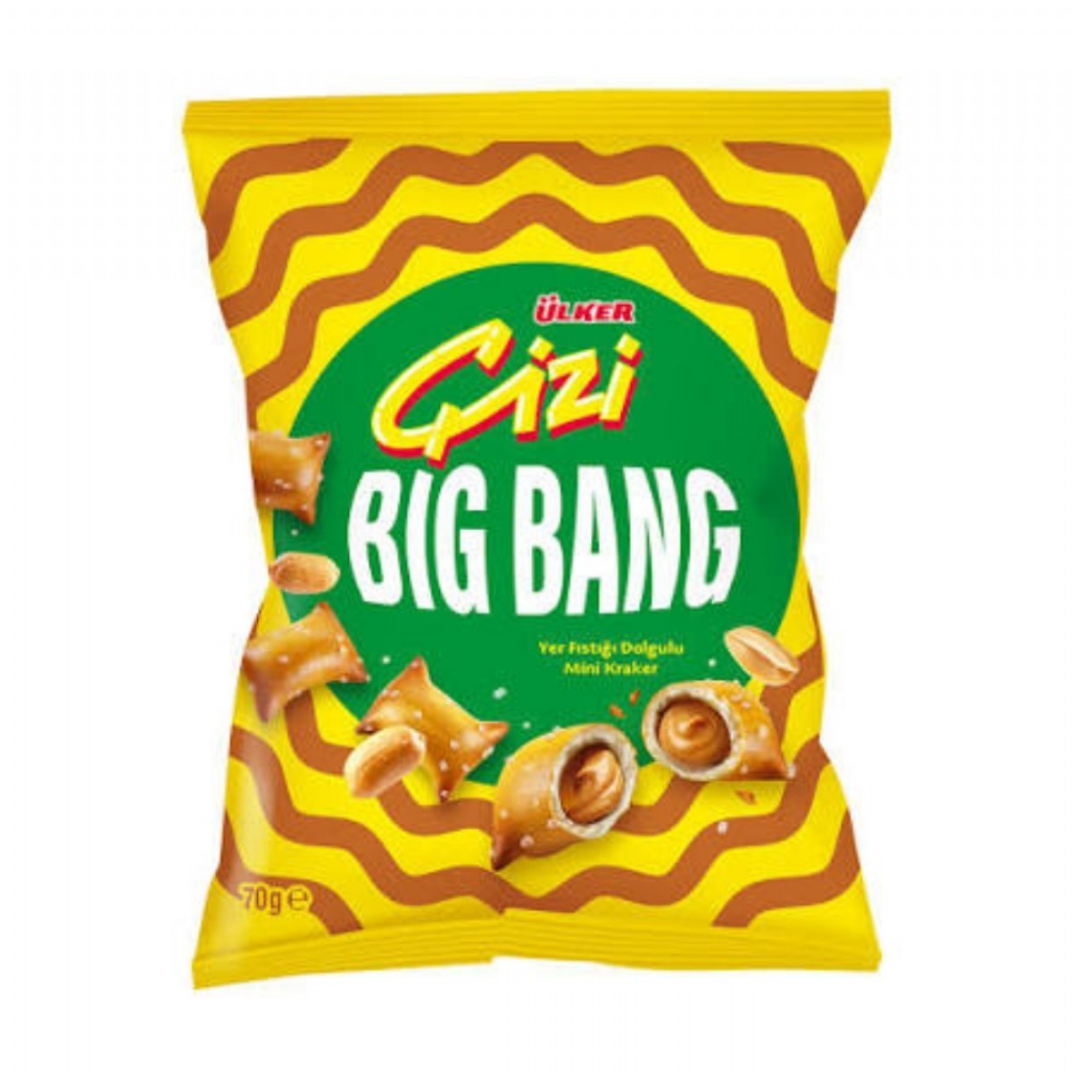 Ülker Çizi Bigbang Yer Fıstık Dolgulu 70 Gr