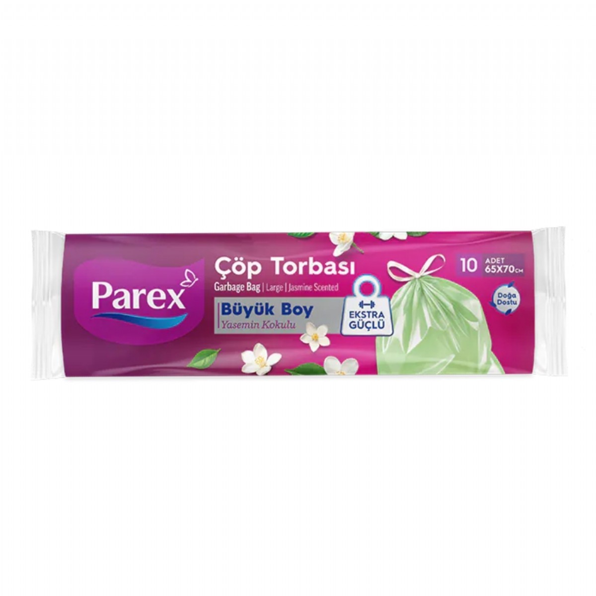 Parex  Büyük Boy Yasemin Kokulu  Büzgülü Çöp Torbası 10'Lu