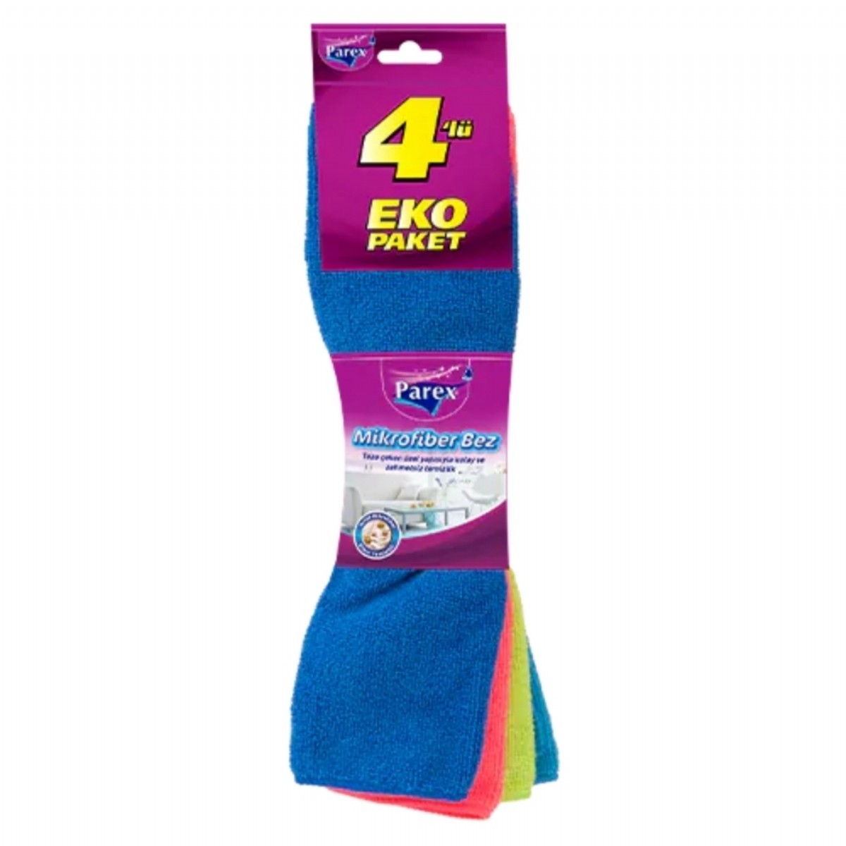 Parex Mikrofiber Temizlik Bezi 4'lü Ekonomik