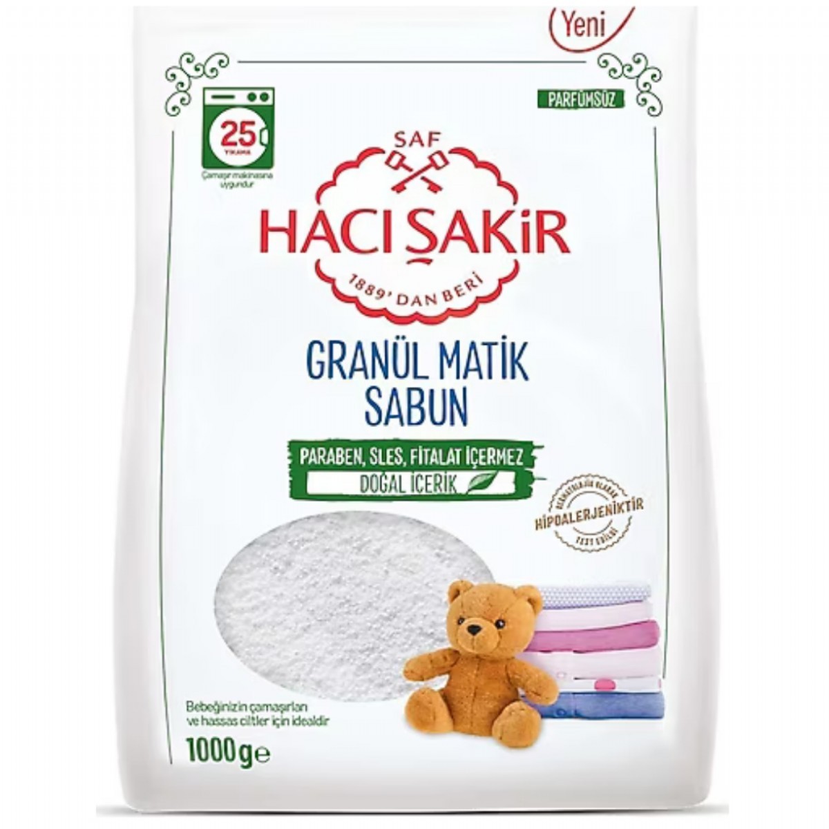 Hacı Şakir Granül Matik 1000 Gr Baby