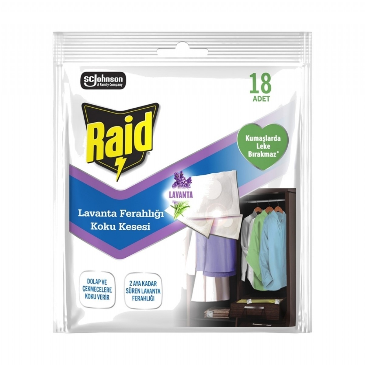 Raid Lavanta Ferahlığı Koku Kesesi