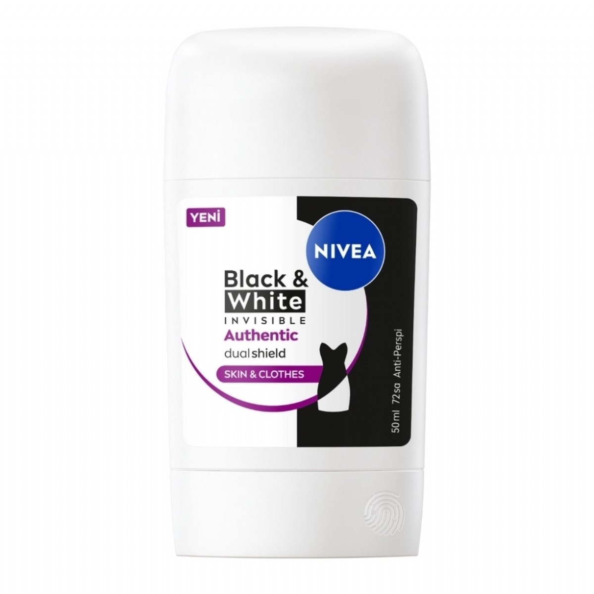 Nivea Black & White Invisible Authentic Kadın Stick Deodorant 50 Ml