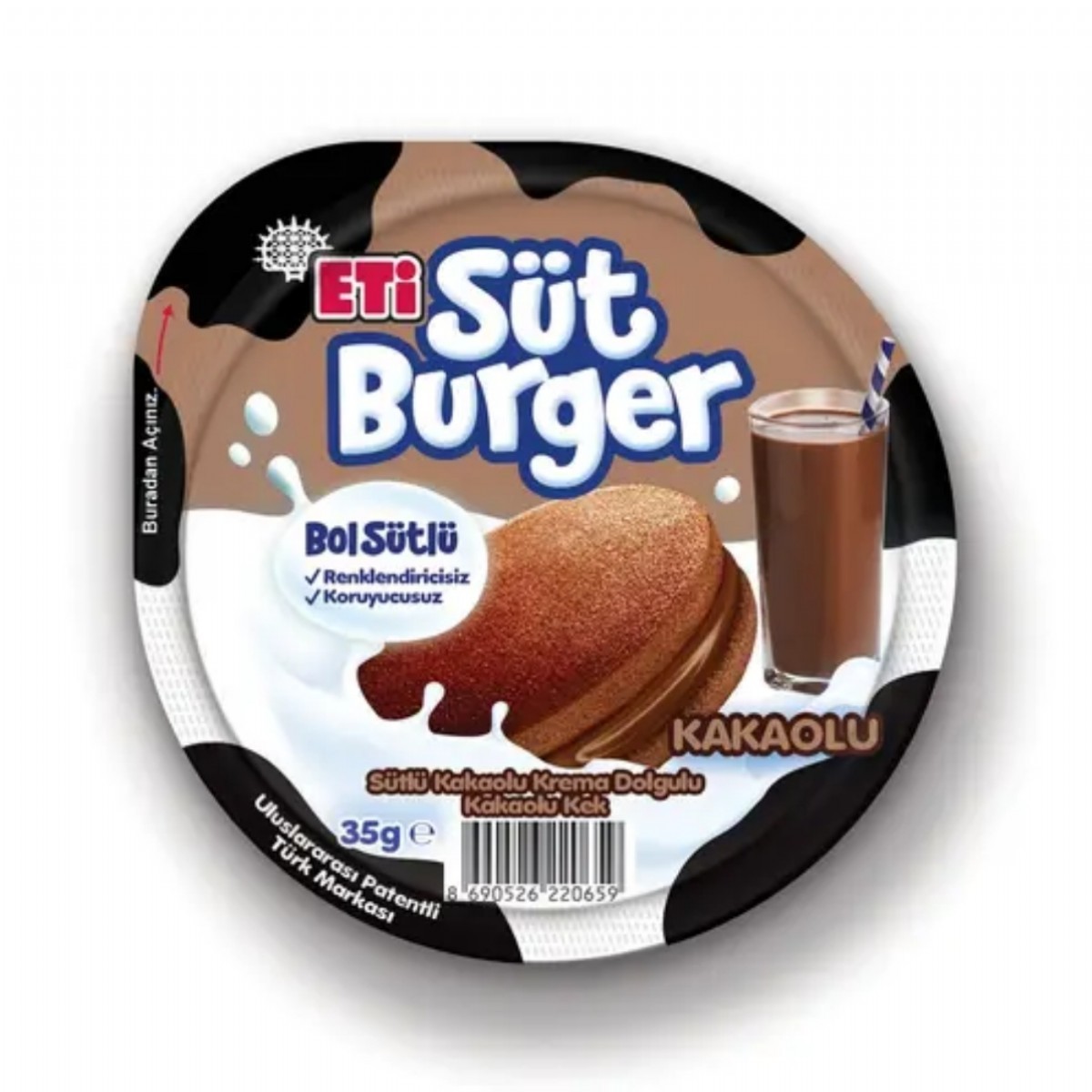 Eti Süt Burger Kakaolu 35 Gr
