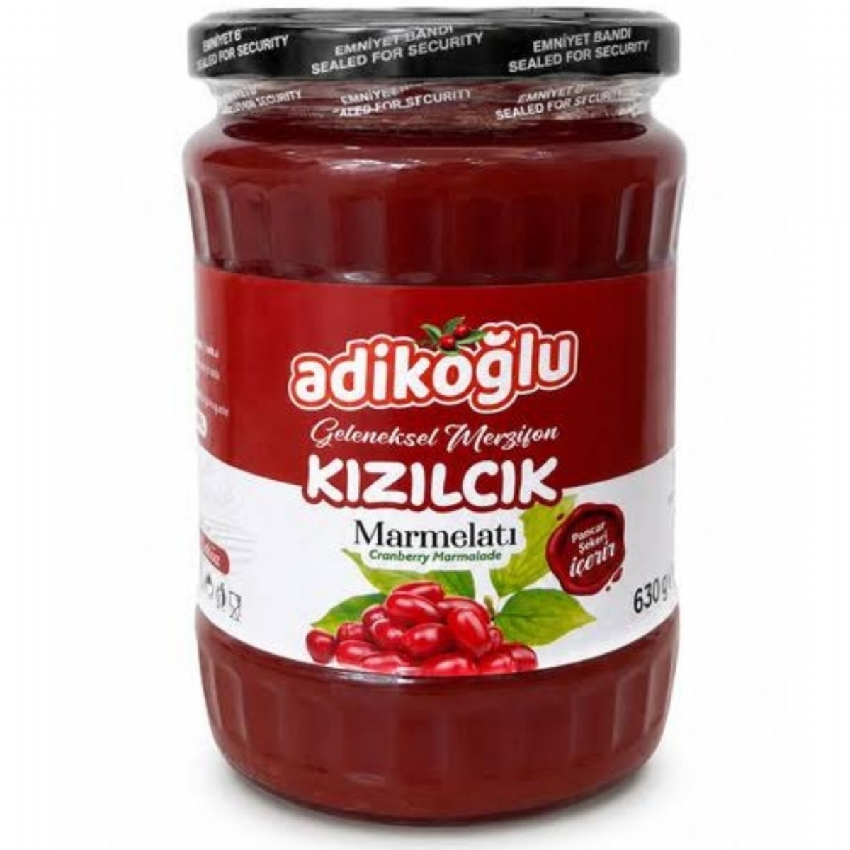 Adikoğlu 630 Gr Kızılcık Marmelatı