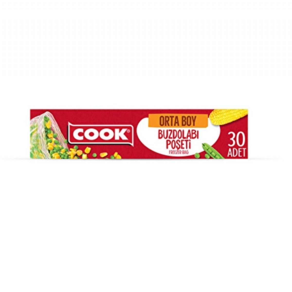 Cook Buzdolabı Poşeti Orta Boy 24*35 Cm 30'lu