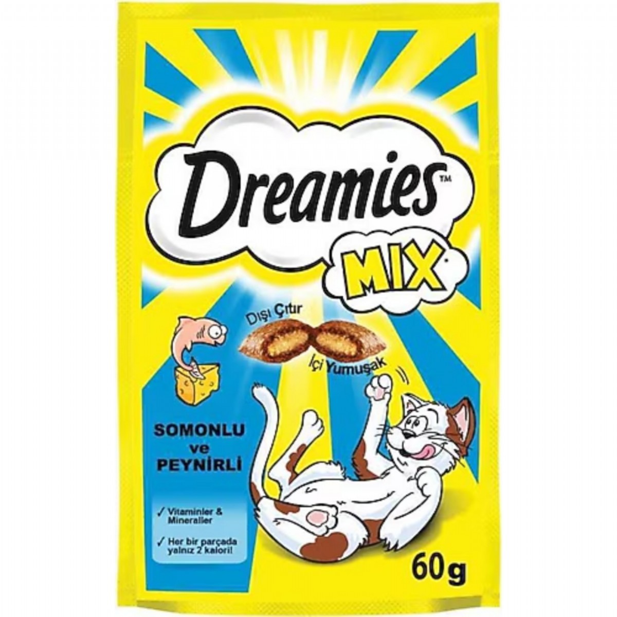 Dreamies Yetişkin Somonlu ve Peynirli Mama 60 Gr
